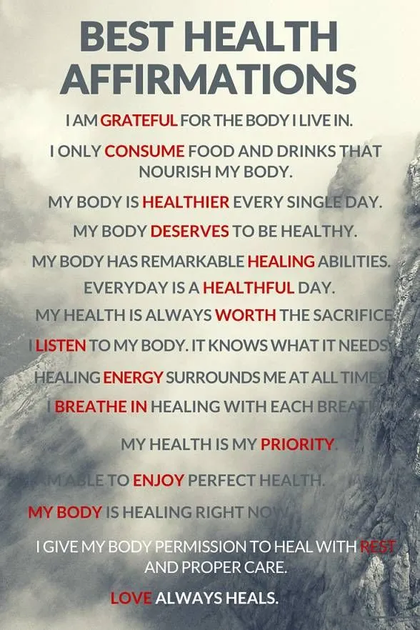 101+ Effective Healing Affirmations For The Body